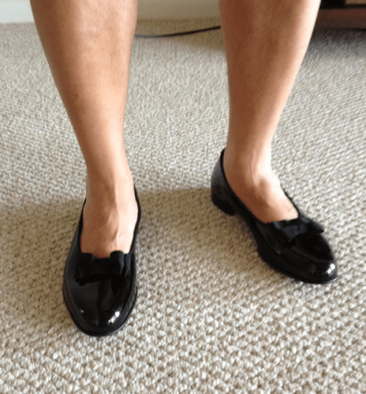 "Pumps" with bows. Yikes.